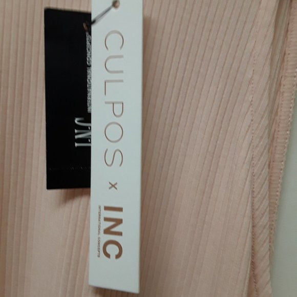 NWT Culpos x INC Nude Blush Tank Ribbed Maxi Dress Size Small **A** - Picture 6 of 6